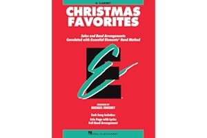 Essential Elements: Christmas Favorites - Bb Clarinet | Sheet Music Book for Solo or Band Practice | Beginner Holiday Clarine