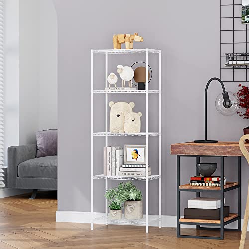 HOMEFORT 5Tier Wire Shelving 5 Shelves Unit Metal Storage Rack Durable Organizer Perfect for