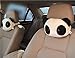 Estel Cartoon Cute Panda Plush Auto Car Seat Headrest Neck Rest Cushion Pillow 1 Pair with Different Faces