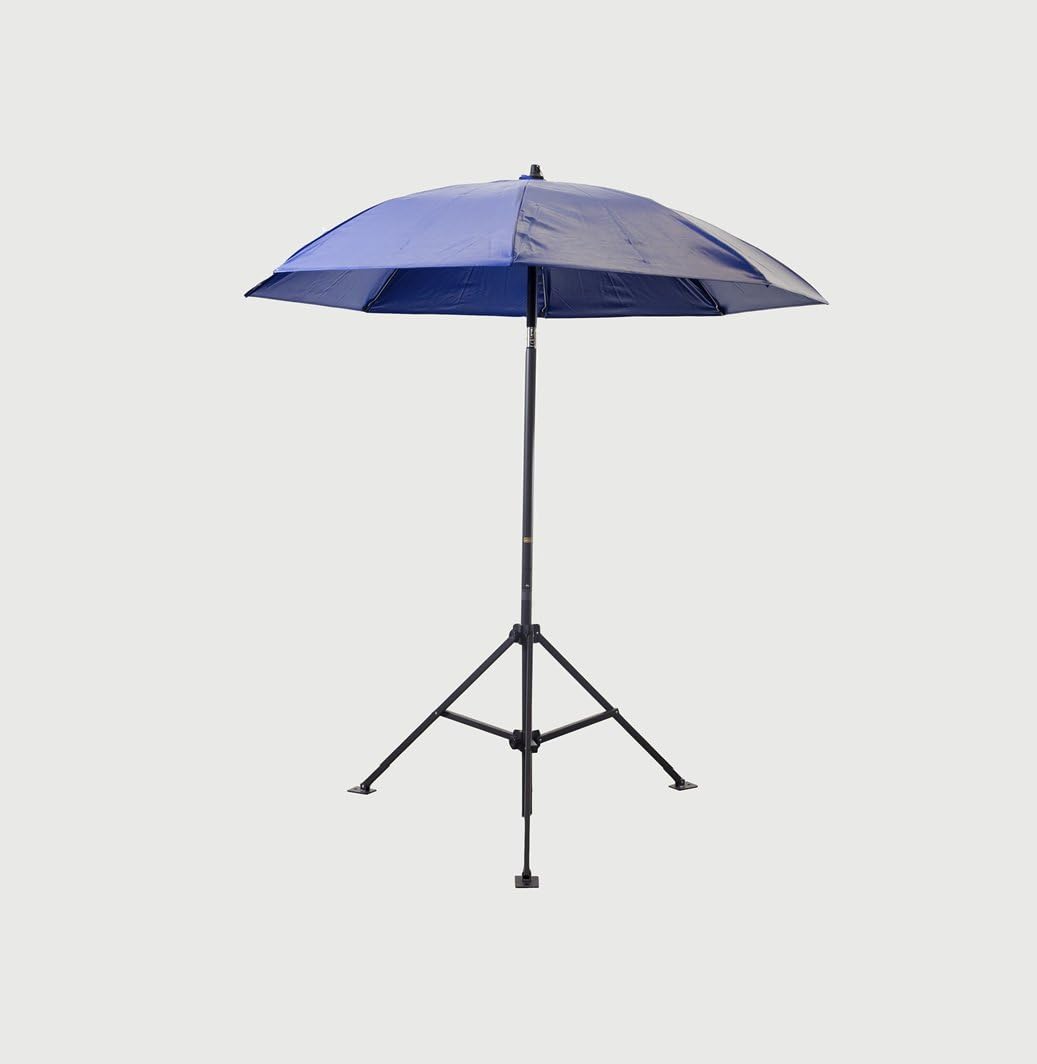 Lapco FR LAP-UM7VB Heavy-Duty Construction Umbrella, Vinyl, 7', Blue