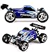 DAZHONG Wltoys 1:18 Scale 2.4G 4WD RTR High Speed Off-Road RC Racing Car with Built- in Li-Po Battery ,Shock Mitigation System (Blue)