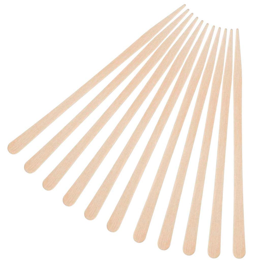 1200 Pack Wooden Waxing Sticks Wax Spatulas Sticks Small Wax Applicator Sticks Wood Craft Sticks Spatulas Applicator for Hair Eyebrow Nose Removal (Without Handle)