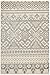 SAFAVIEH Adirondack Collection Area Rug - 6' x 9', Ivory & Silver, Rustic Boho Design, Non-Shedding & Easy Care, Ideal for High Traffic Areas in Living Room, Bedroom (ADR107B)