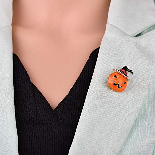 KimYoung Cute Enamel Lapel Pin Sets Carton Animal Brooch Pin (Cute Pumpkin)
