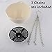Garden Pots 2 Set, Petforu Hanging Flower Basket Empty Flowerpot Plant Hooks Hangers - White
