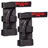 Badass Moto Gear Jeep Grab Handles for Roll Bar. Jeep Wrangler Accessories with Attitude - Easy to Install -Triple Banded for Security. Fits Unlimited, Sahara, Rubicon, CJ, JK, TJ, JL. 2 Pack.