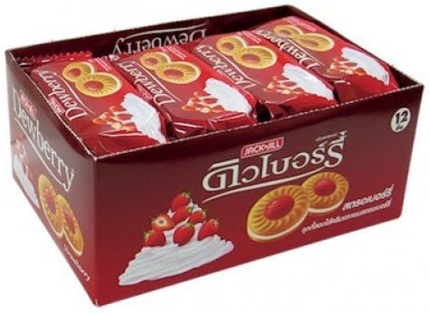 Strawberry Sweet Cookies, strawberry, strawberry cookies, cookies, straeberry short cake, strawberry cookies, pocky, strawberry cookies recipe, recipes, strawberry shortcake, strawberry cake - 36 gm. Unit (Pack of 12)