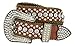 50158 Women's Belts Rhinestone Belt Fashion Western Cowgirl Bling Studded Design Leather Belt 1-1/2