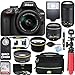 Nikon D3400 24.2MP DSLR Camera with 18-55mm VR and 70-300mm Dual Lens (Black) (Renewed)