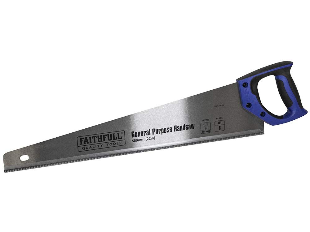 Faithfull FAISAWG22 General-Purpose Hardpoint Handsaw - 550 mm (22 Inch) - 8tpi