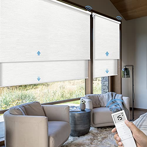 Graywind Motorized Dual Shades Smart Double Blinds Blackout and Light