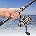 PLUSINNO Fishing Rod and Reel Combos - Carbon Fiber Telescopic Fishing Pole - Spinning Reel 12 +1 Shielded Bearings Stainless Steel BB，Travel Saltwater Freshwater Full Kit 7.87FT