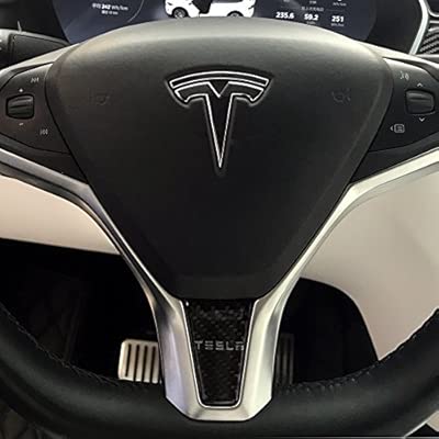Topfit Car Interior Steering Wheel Covercar Carbon Fiber Steering Wheel Decoration Cover For Tesla Model S And Model X