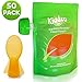 Reusable Food Pouch 6oz (50 Pack) with Spoon - Baby Squeeze Storage Pouches for Homemade and Organic Purees. BPA Free.