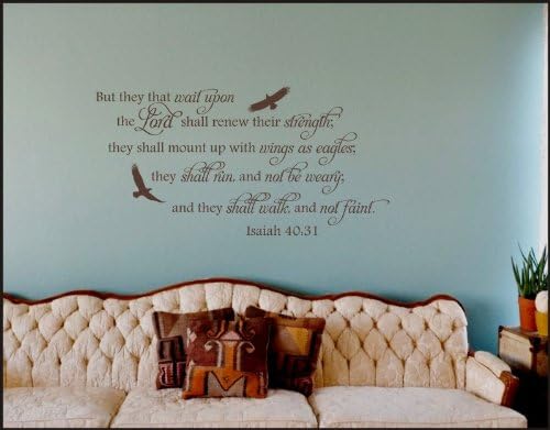 A Great Impression Isaiah 40:31 with Wings Like Eages. Small, Brown