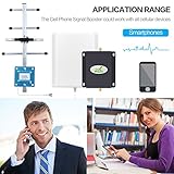 Cell Phone Signal Booster 4G Lte Verizon Mingcoll Cell Phone Signal Booster 700MHz Band 13 Mobile Phone Signal Repeater Amplifier with Antenna for Home (Verizon 4G CJP)