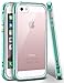 iPhone SE Case, Ansiwee Reinforced PC Frame Highly Durable Crystal Slim Shock-Absorption Flexible Soft Rubber TPU Bumper Hybrid Protective Case for Apple iPhone SE/iPhone 5s 5 (Mint Green)