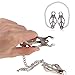 Stainless Steel Endurance Clamps Jewelry Clip Massag with Chain (Petal)