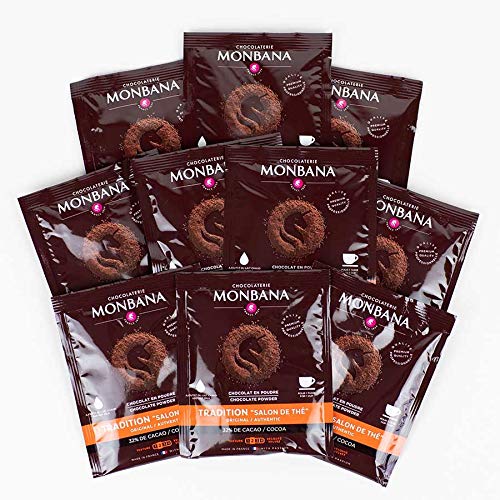 Monbana Trinkschokolade Chocolat en poudre 10 x 20 g