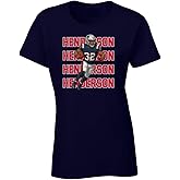 Navy New England TreVeyon Henderson Text Pic Womens T-Shirt