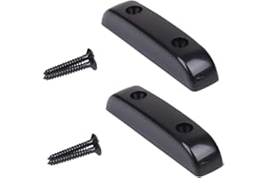 Crovakeu 2 Sets Bass Thumb Rest, Ergonomic Plastic Guitar Finger Support Ramp with Screws, Accessories for Electric Bass