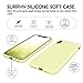 SURPHY iPhone Xs Max Silicone Case, Slim Liquid Silicone Protective Phone Case Cover (Full Body Thin Case with Microfiber Lining) Compatible with Apple iPhone Xs Max 6.5, Light Yellow