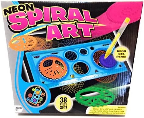 Spiral Art Neon Arts &amp; Crafts Spirograph Stencil