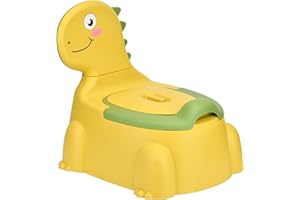 COOFEL Baby Charlies Dinosaurr Potty Seat, Non-Slip Rubber Travel Potty For Boys & Girls - Portable & Portable Toilet, Yellow
