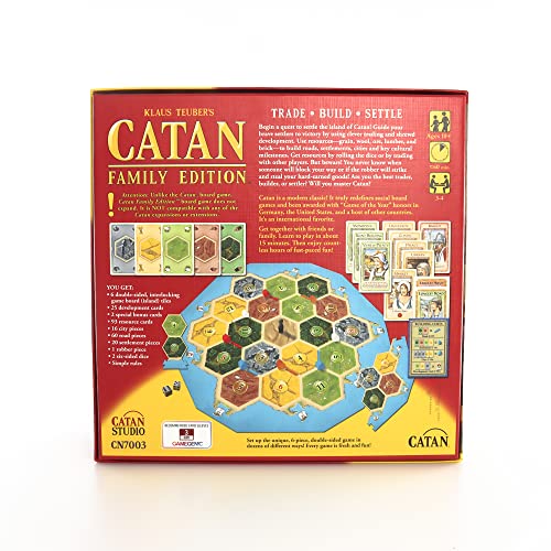 CATAN Family Edition Board Game for Adults and Family Adventure Board