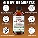 Blue Lily Organics - USDA Organic Yacon Syrup 8 fl oz, Alternative Sweetener, All Natural Sugar Substitutes, Rich in Antioxidant, Prebiotic, Low Glycemic Index & Low Calorie