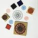 Wooden Rubber Stamps, ArtCastle 3 Pcs Round Lace Pattern Stamps