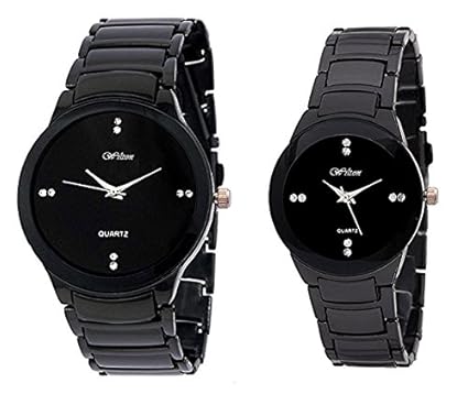 Women's Smart Analogue Couple Watches (Black Dial)