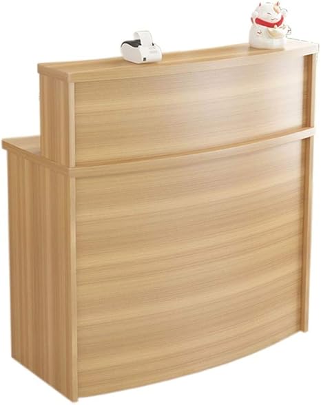 Amazon Co Jp レジカウンター 受付カウンター シンプルでモダンな女性の服ショップ受付カウンター理容室フロントレセプションデスク インテリア おしゃれ 業務用 Color Wood Color Size 1x53x105cm ホーム キッチン