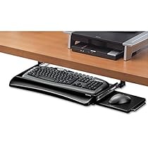 Fellowes Office Suites Underdesk Keyboard Drawer, Black/Silver (9140303)