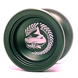 Magic Yo-Yo N12 Super Professional YoYo + String + Free Bag +Free Glove (Dark Green)