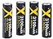 Xit XT4AABT 4 AA Rechargeable NiMH Batteries 3100mAH (Black)