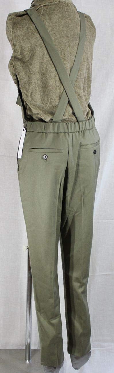 エルフォーブル Elforbr サロペット パンツ オールインワン オーバーオール ガウチョ ワイド ゆるカジ 42 0 カーキ33 ｌ ３８ オールインワン 通販 Amazon