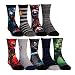 Avengers/Star Wars Boys Crew Socks 9 pairs (L, Avengers)