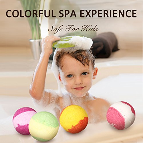 Skymore Bath Bombs,Luxury Spa Bomb,Natural Handmade Essential Oil Bath Ball, Moisturizing Dry Skin&Body Relaxation Fizzy Bath Bombs,Bath Gift Set For Women Men