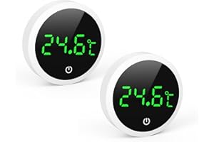 KeeKit Digital Aquarium Thermometer, LED Fish Tank Thermometer with Touch Screen, Measurement Range is 0℃~60℃, Premium Stick-