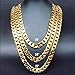 Gold Chain Necklace 9.1MM 24K Diamond Cut Smooth Cuban Link with a. USA Made (20)