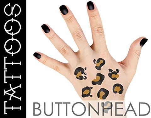 Leopard Costume Accessories - Cat Costume Accessories - Leopard Spots Halloween Temporary Tattoos
