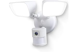 Geeni Lighthawk Smart Floodlight Camera - 3MP Ultra-HD Video, 1800 Lumens, Motion-Activated Security Light, Two-Way Audio, & 