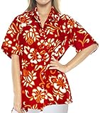 Ladies Hawaiian Shirt Beach Top Aloha Blouses Holiday Tank Casual Sport Boho