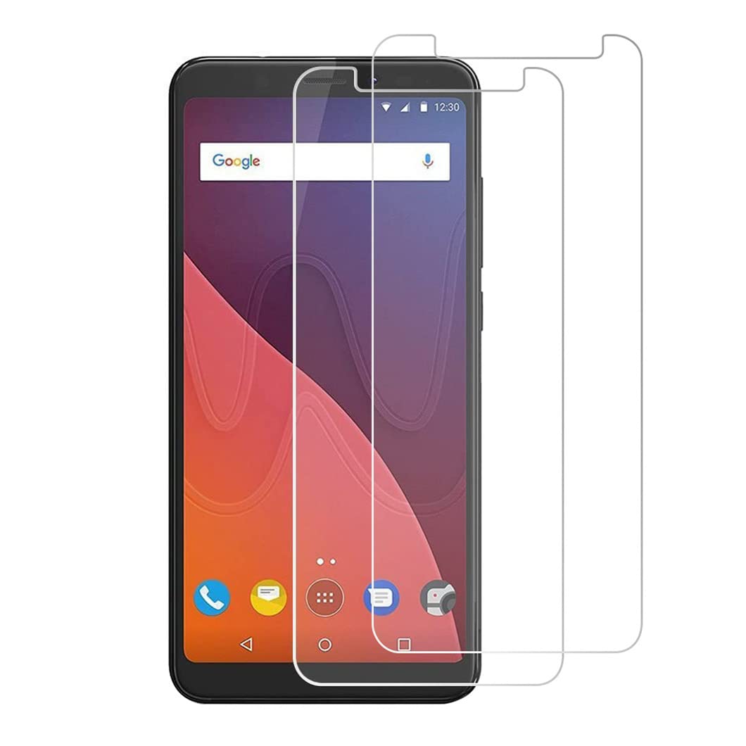 E-Hamii [2-Pack Tempered Glass Compatible with Wiko uPulse Lite,9H Screen Protector Film[Scratch Resistant,High Definition,Bubble Free] 2.5D Double Defense For Wiko uPulse Lite
