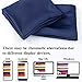 NTBAY Zippered Satin Pillow Cases for Hair and Skin, Luxury Standard Hidden Zipper Pillowcases Set of 2, 20x26 Inches, Navy Blue