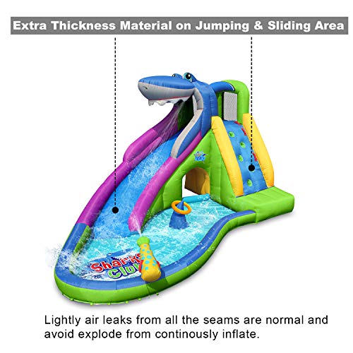 1 ACTION+AIR+Inflatable+Waterslide+Playground