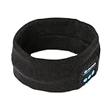 Bluetooth Headband, Ranger5 Wireless Sports Music Headwear Strap Outdoor Speaker and Headset, Black