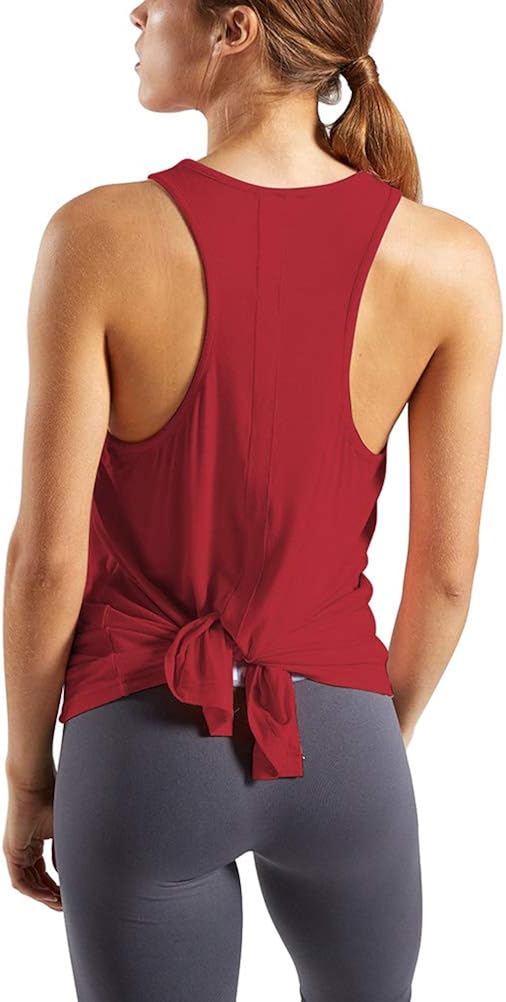 red workout tops for women