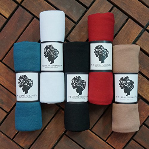 Stretch Head Wraps for Women Extra Long Jersey Knit Turbans Soft